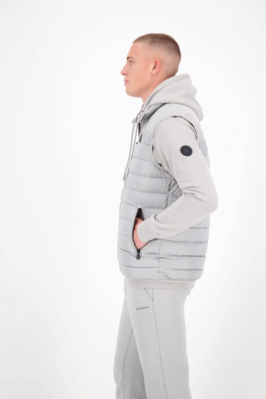 Airforce | padded bodywarmer paloma grey