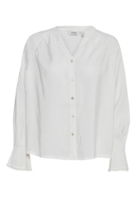 B.YOUNG | BYHELVIG VNECK SHIRT Off White