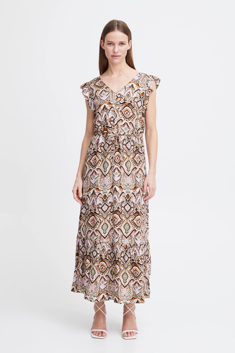 B.YOUNG | Bymmjoella frill dress 2 aloe boho mix