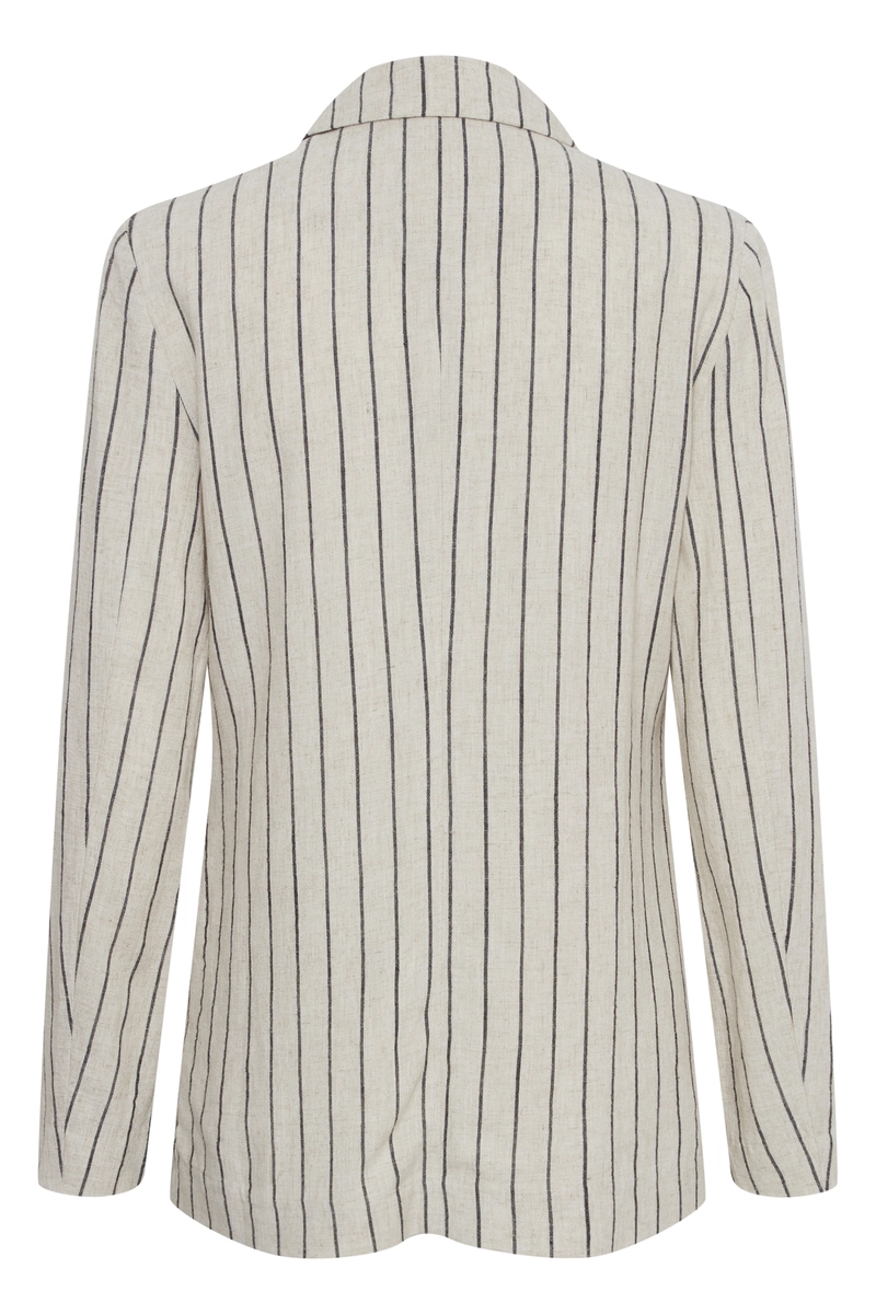 B.YOUNG | johanna blazer 3 linen black stripe