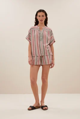Blouse aop big flower