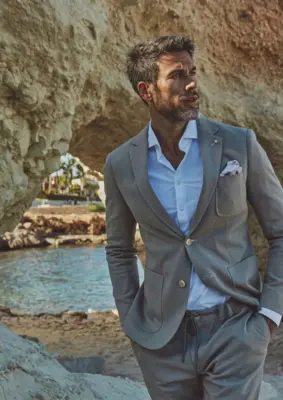 Blue industry | jacket sand
