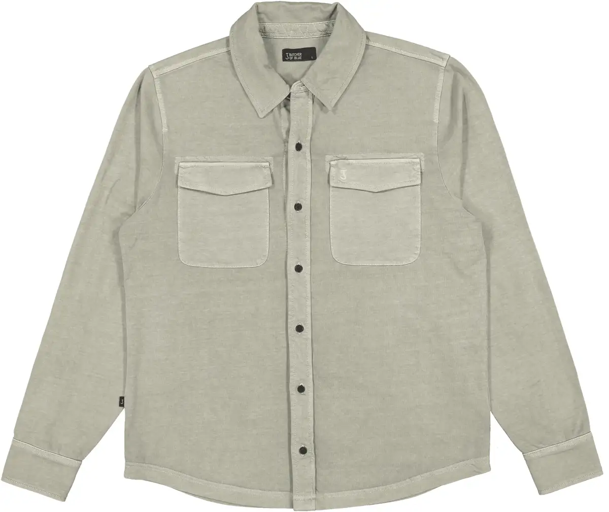 Butcher of Blue | Finn Pocket Jersey Shirt Slate Grey