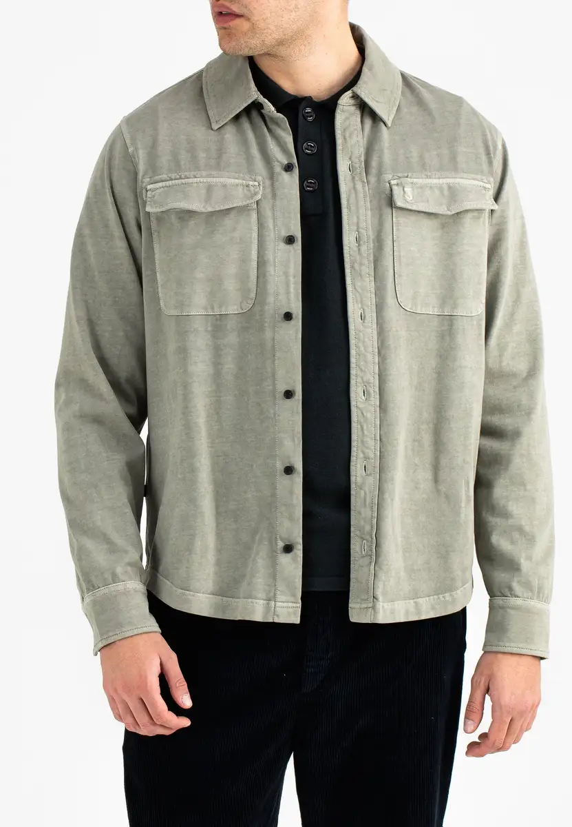 Butcher of Blue | Finn Pocket Jersey Shirt Slate Grey