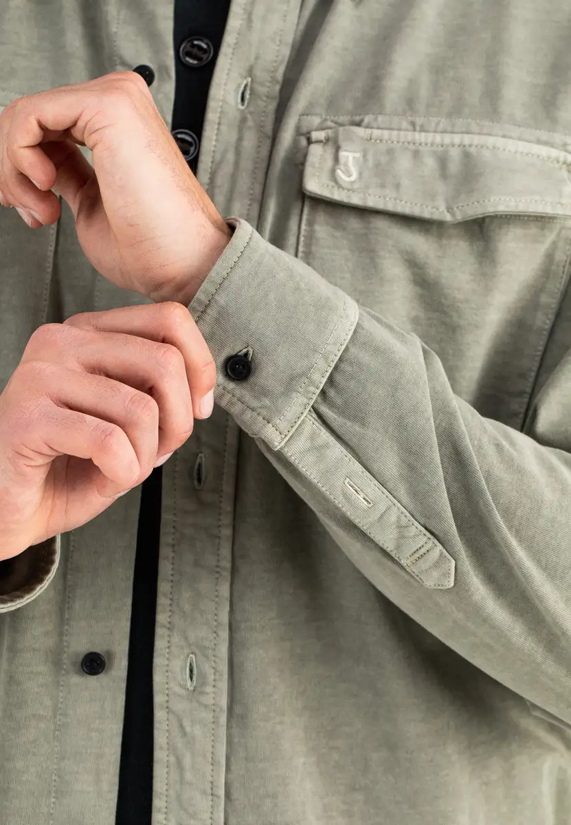 Butcher of Blue | Finn Pocket Jersey Shirt Slate Grey
