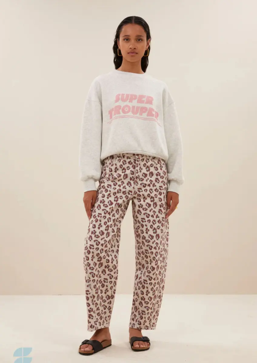 By Bar | Begum pink cheetah pants