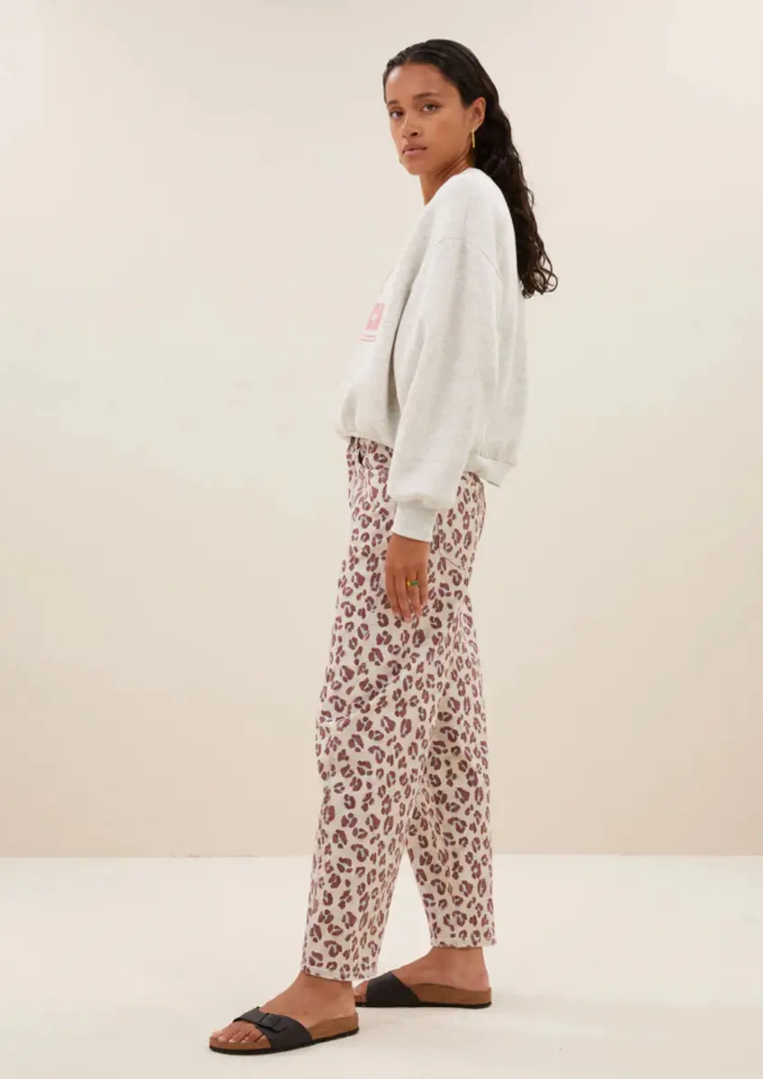 By Bar | Begum pink cheetah pants