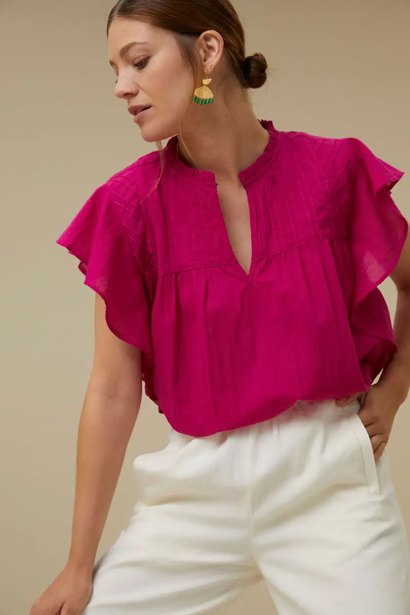 By-Bar | danee blouse 392 -very berry