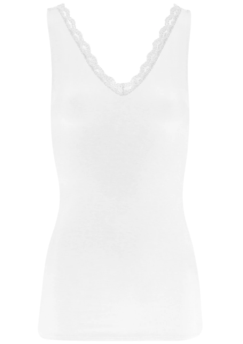 By Bar | Lace singlet off white
