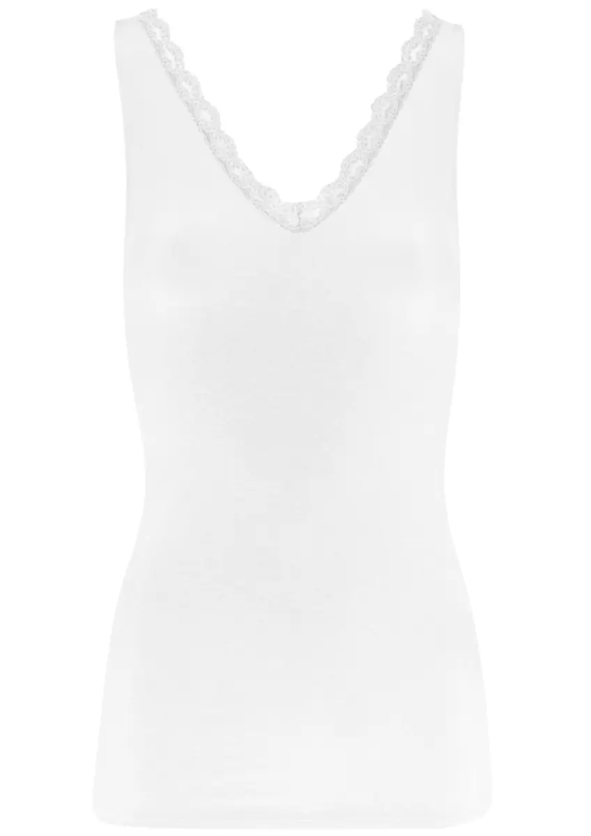 By Bar | Lace singlet off white