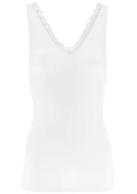 By Bar | Lace singlet off white