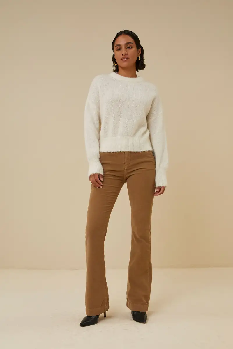 By Bar | leila velvet pant 413 - clay