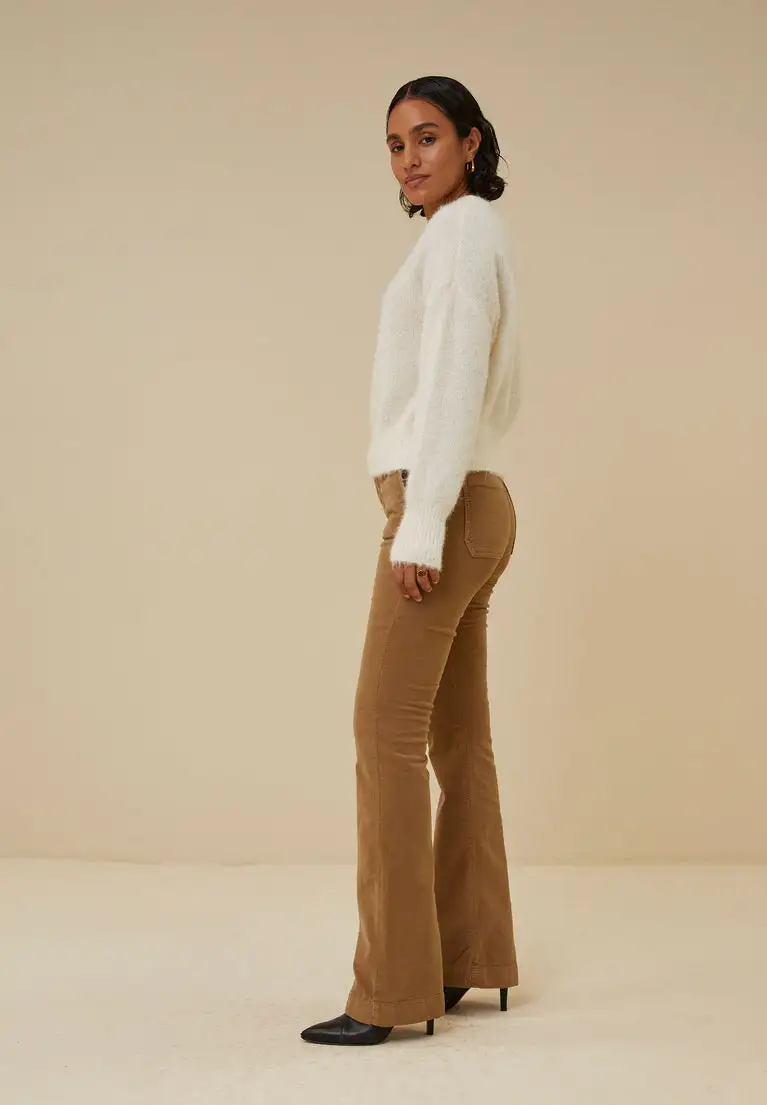 By Bar | leila velvet pant 413 - clay