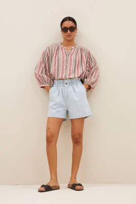 By Bar | Leon bleached denim short