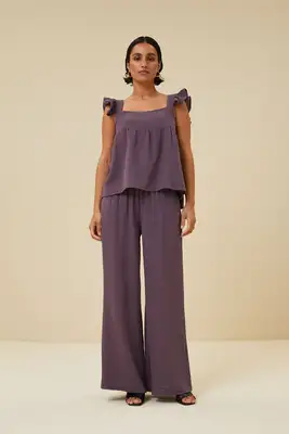 By Bar | loua doppia pant dark lavender