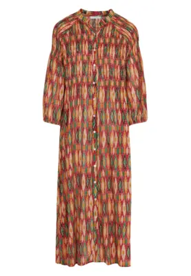 By-Bar | Loulou summer ikat dress 674 summer ikat print