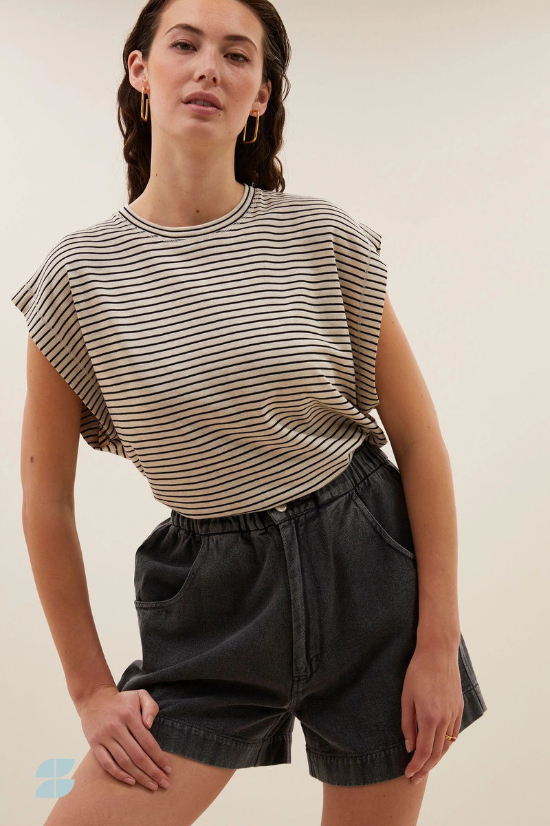 By Bar | Mason small stripe top
