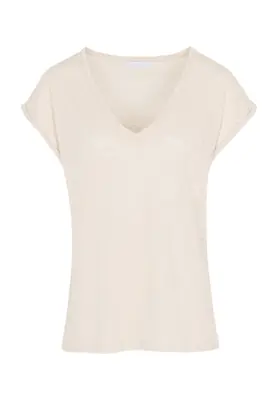 By-Bar | Momi linen top 025 - oyster