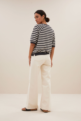 By-Bar | Neva slub stripe top
