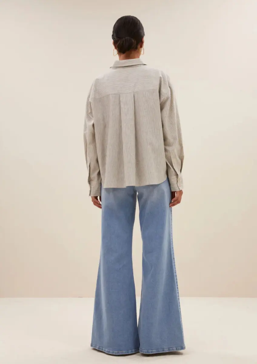 By-bar | Nima lurex stripe blouse