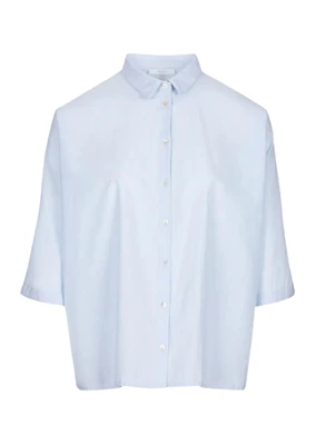 By Bar | Norel chambray blouse light blue