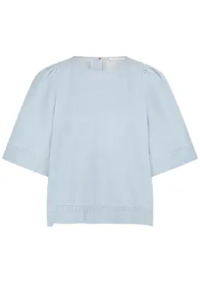 By Bar | Olivia bleached denim blouse