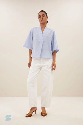 By Bar | Owen pinstripe blouse