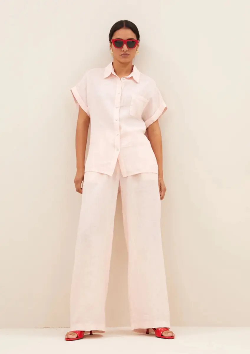 By Bar | Rose linen blouse