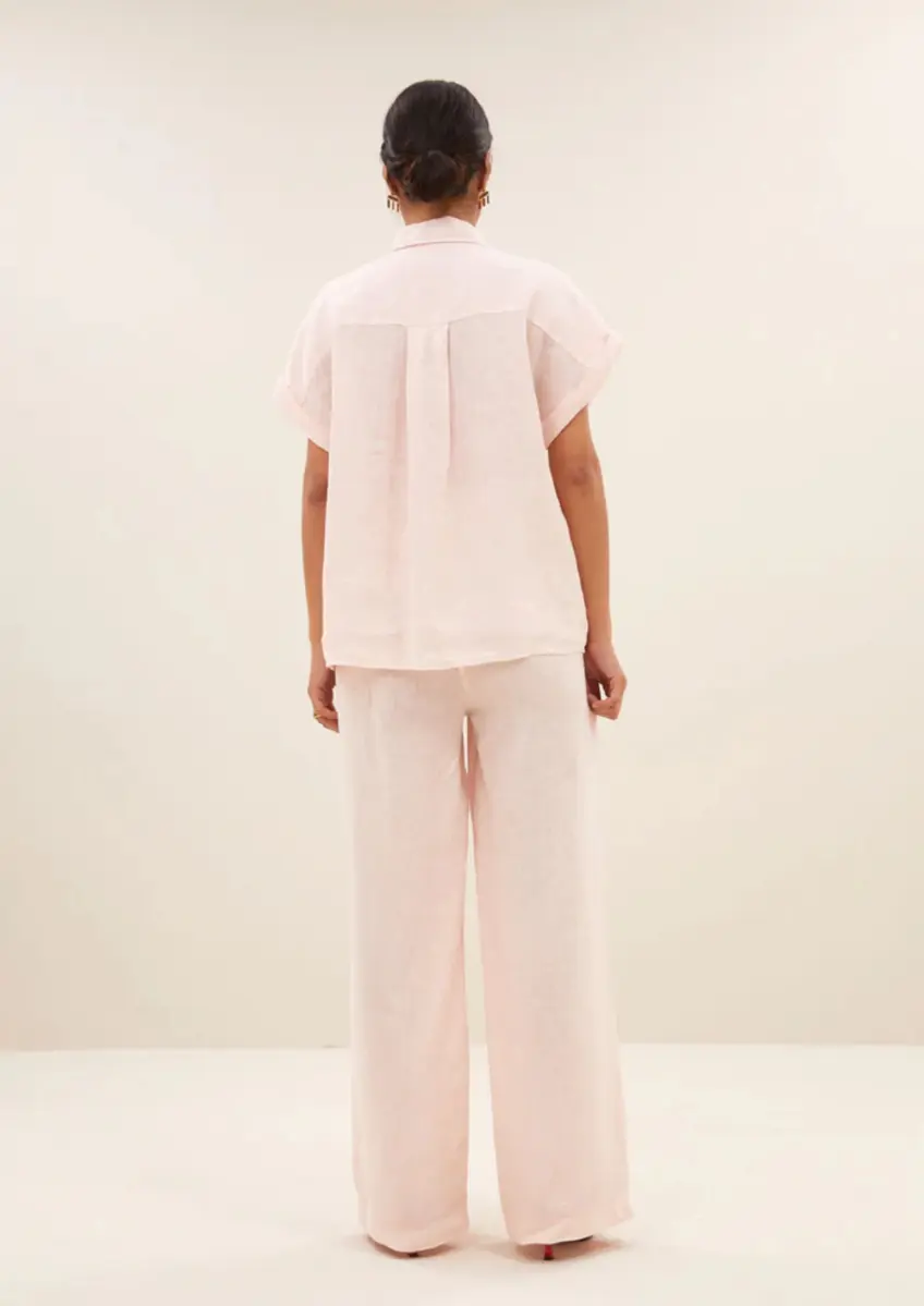 By Bar | Rose linen blouse