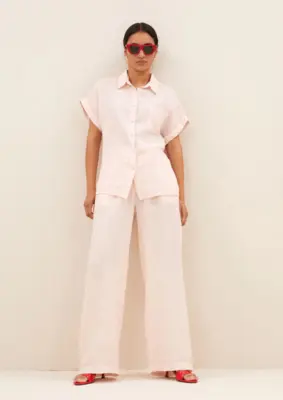 By Bar | Rose linen blouse
