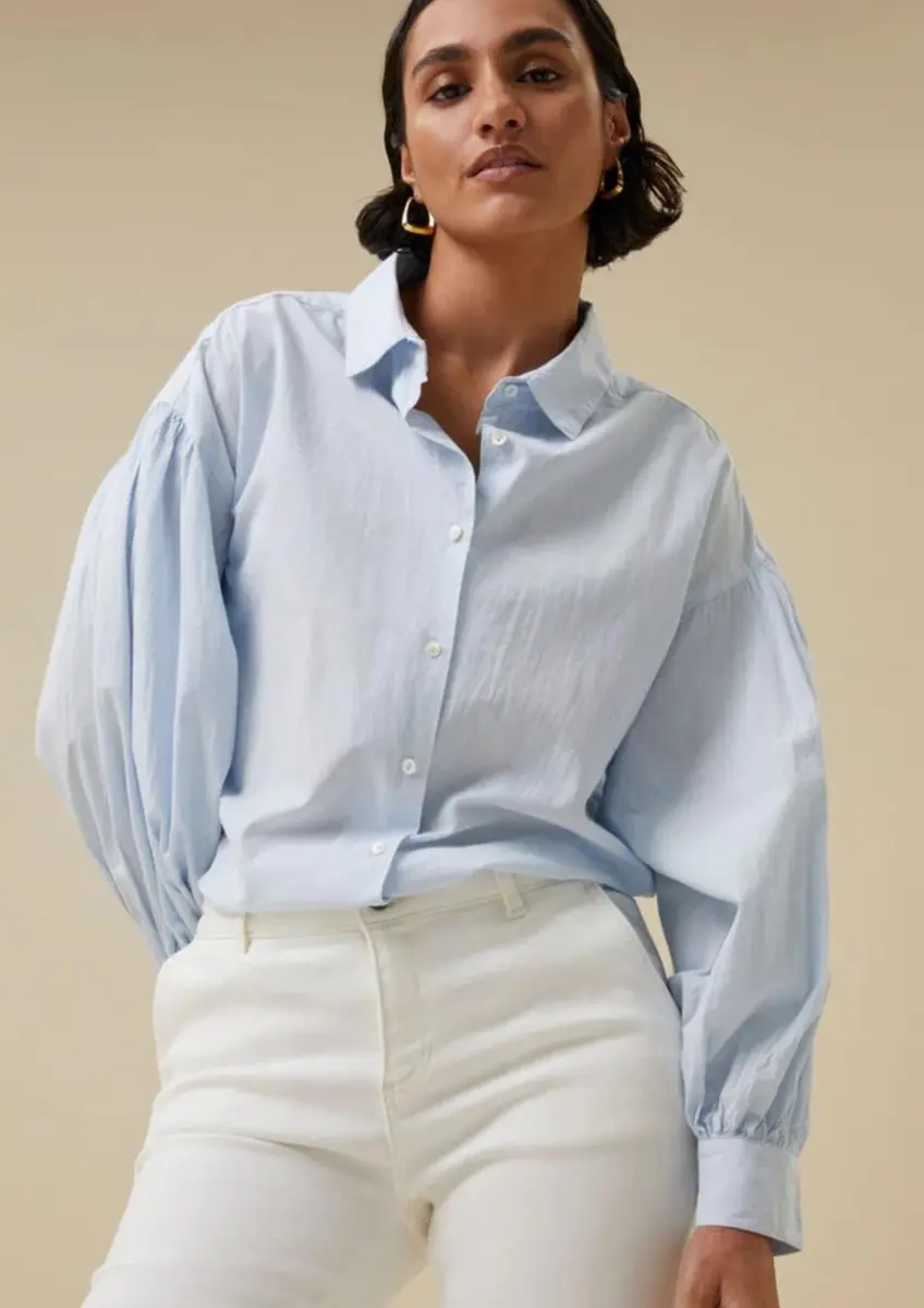 By Bar | Sarah chambray blouse