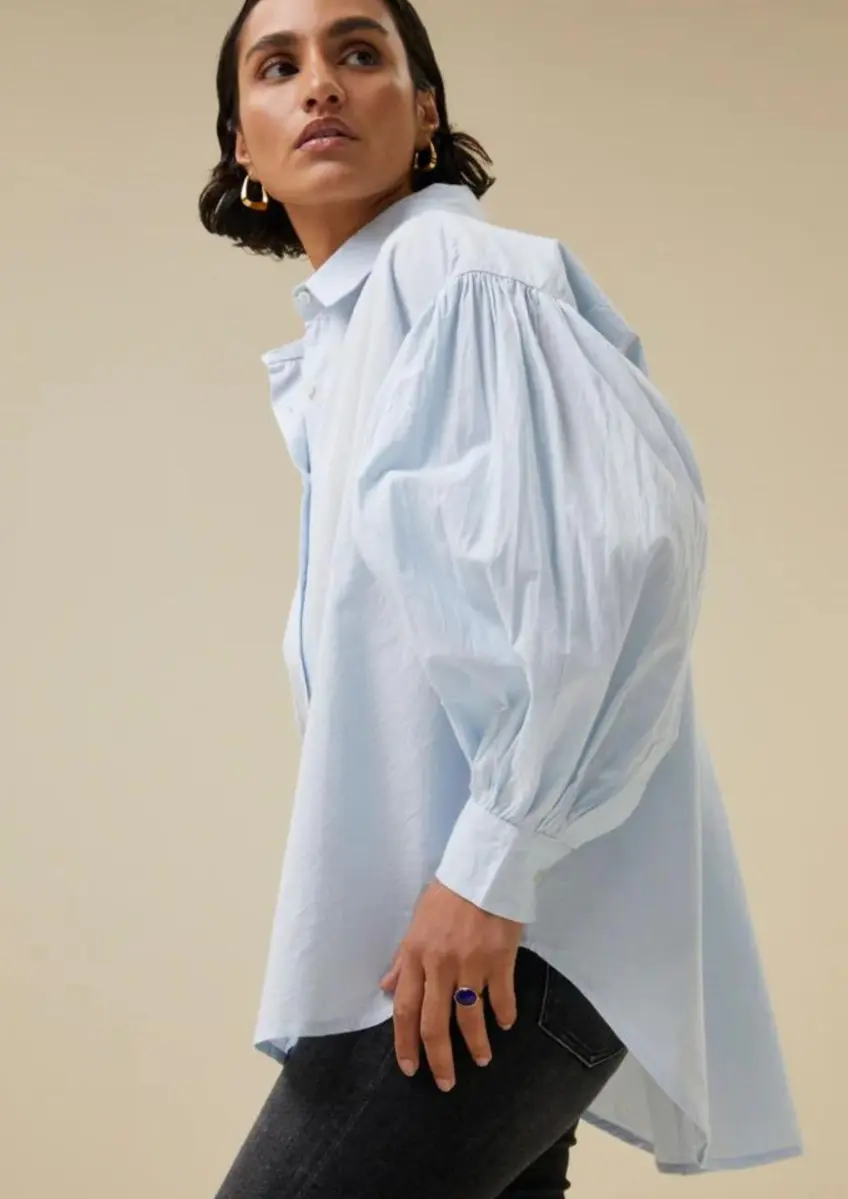 By Bar | Sarah chambray blouse