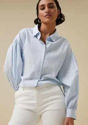 By Bar | Sarah chambray blouse