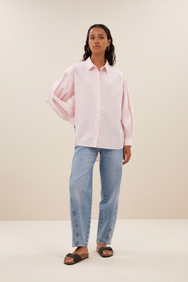 By-Bar | Sarah pink pinstripe blouse