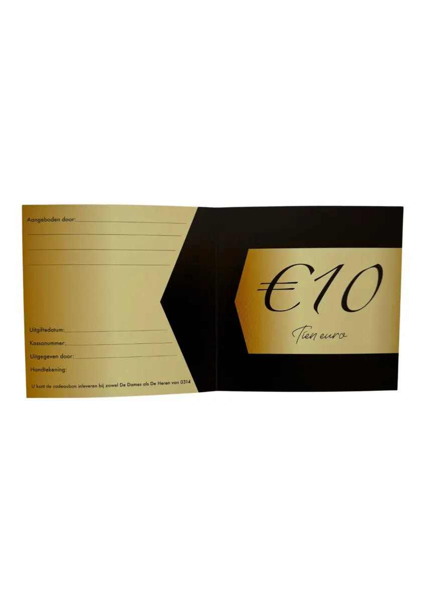 Cadeaubon 10