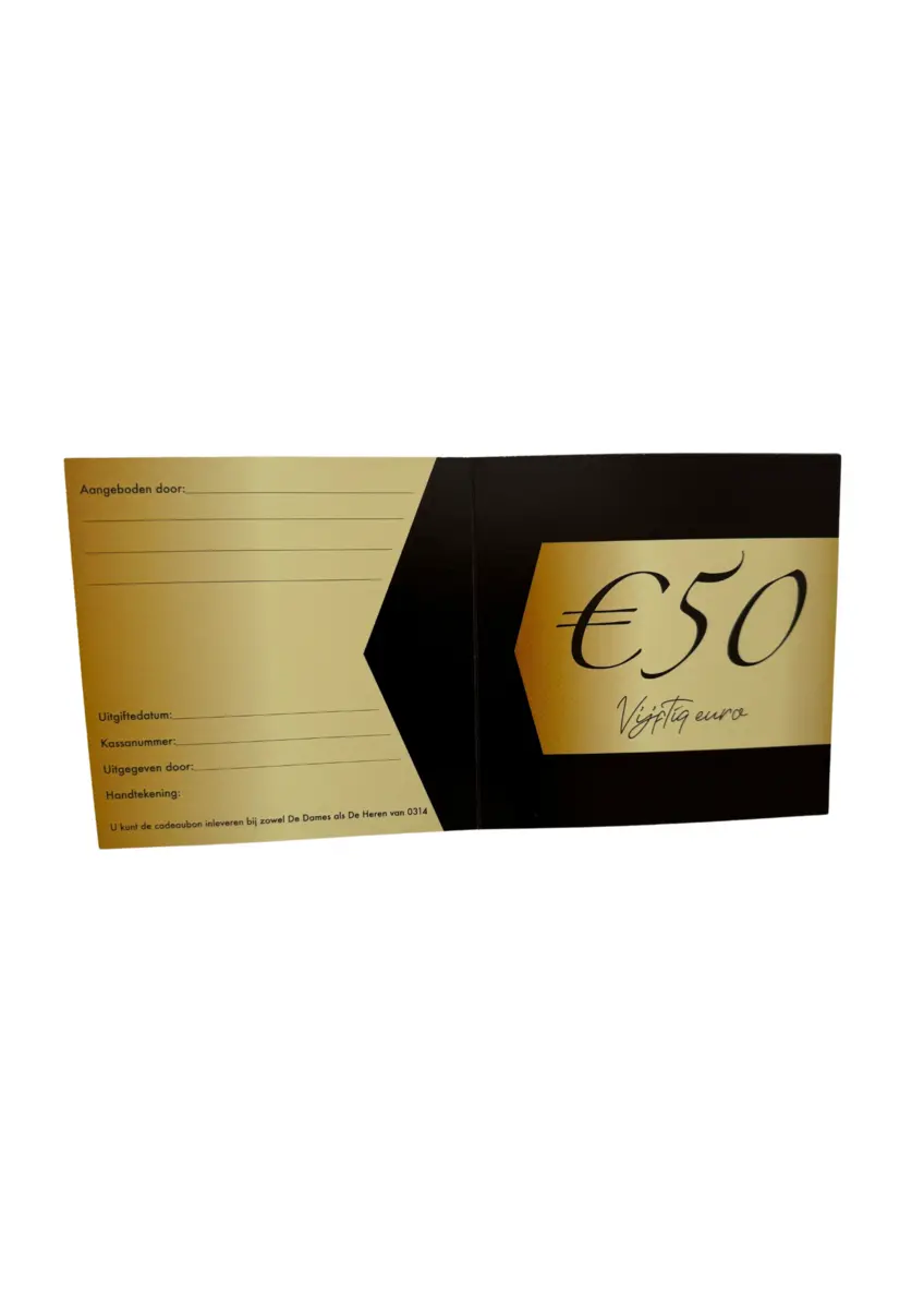 Cadeaubon 50