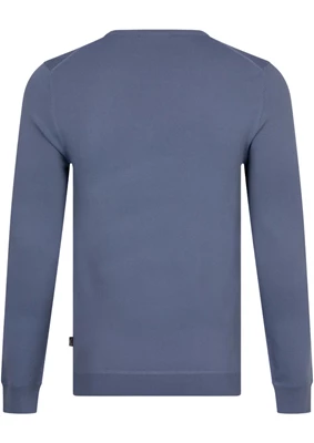 Cavallaro | Mileno R-Neck Pullover Grey Blue