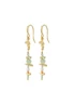 Cloud recycled earrings multicoloured/gold- plated