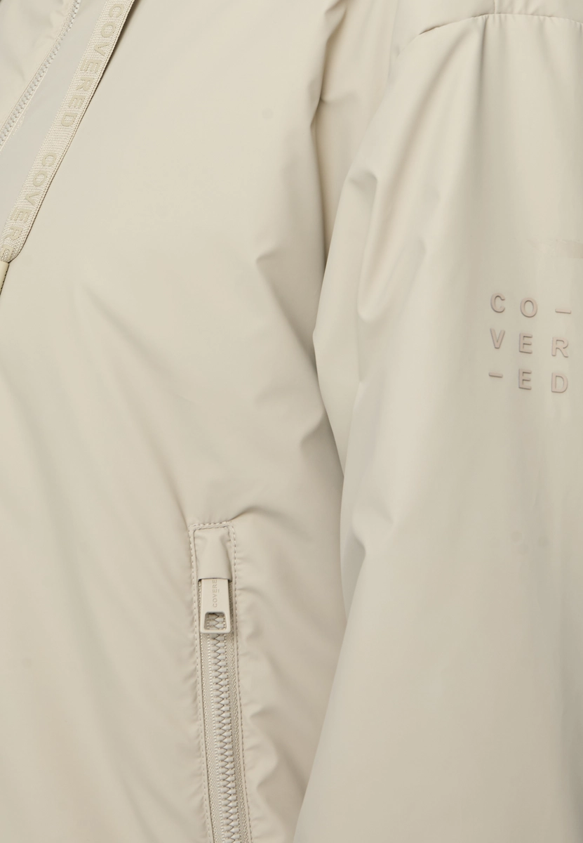 Covered | Ladies pu jacket - knitted l612fc pam