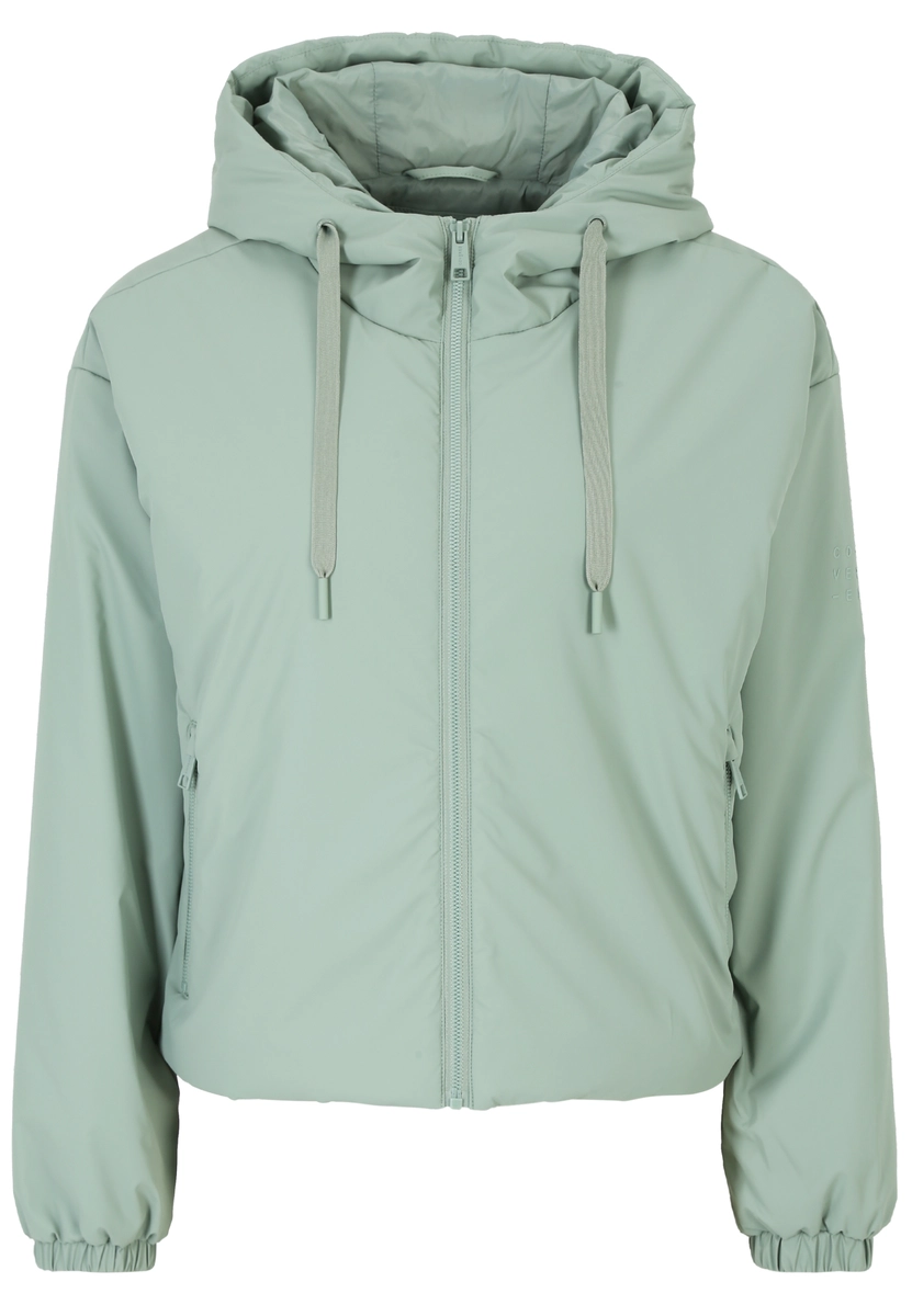 Covered | Ladies pu jacket - knitted l612fc pam