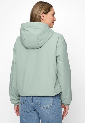 Covered | Ladies pu jacket - knitted l612fc pam