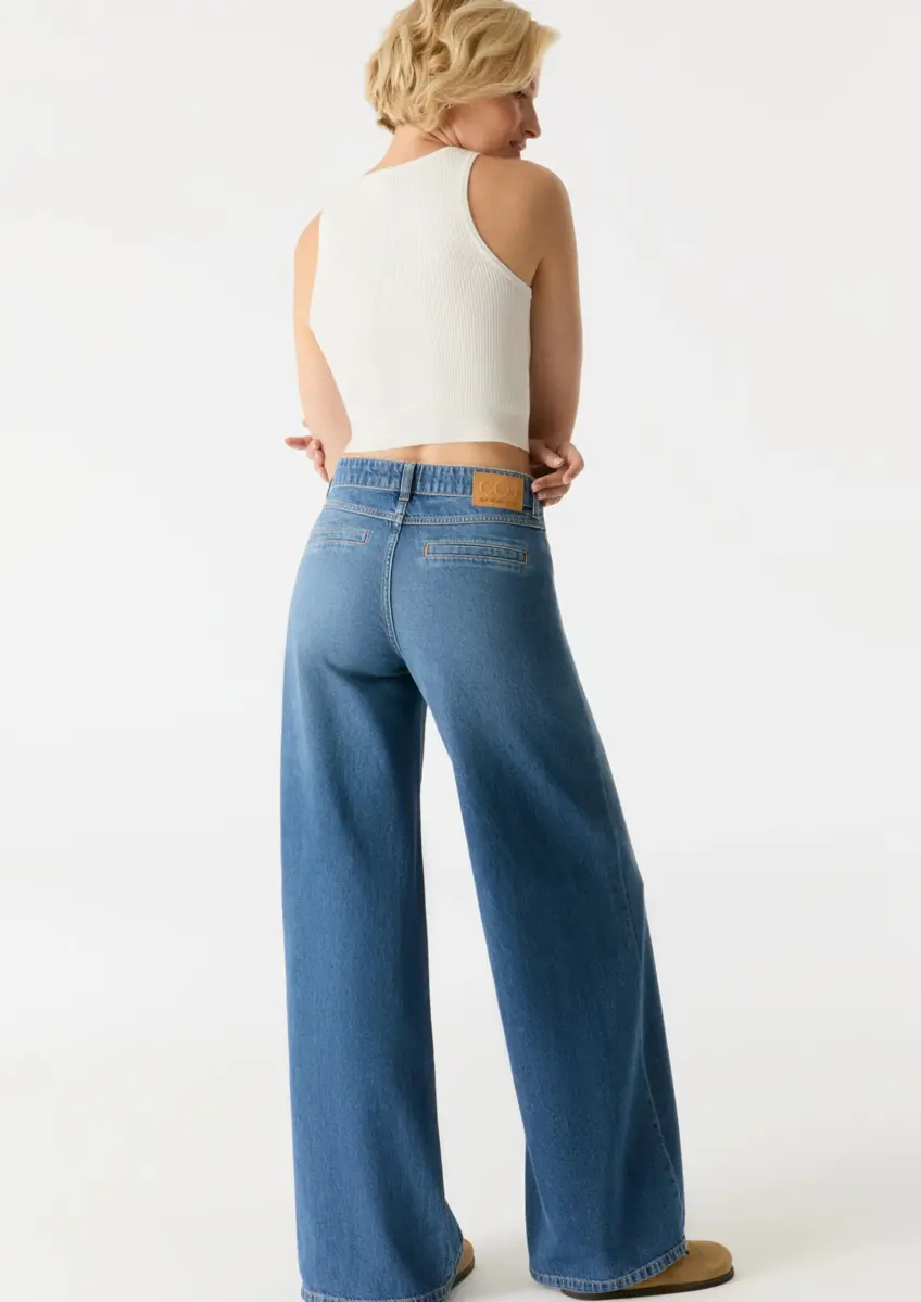 Cup of Joe | Hazel Mid Waist Full Length 5 Pocket Jeans