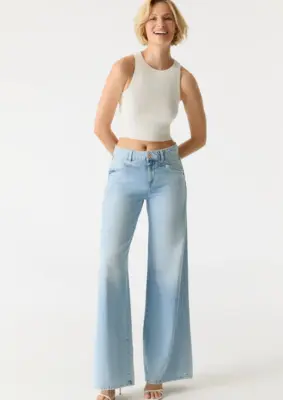 Cup of Joe | Hazel Mid Waist Full Length 5 Pocket Jeans
