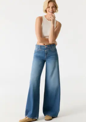 Cup of Joe | Hazel Mid Waist Full Length 5 Pocket Jeans