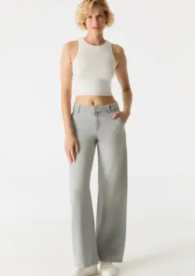 Cup of Joe | Maxine Low Waist Full Length Drop Crotch Chino Jeans