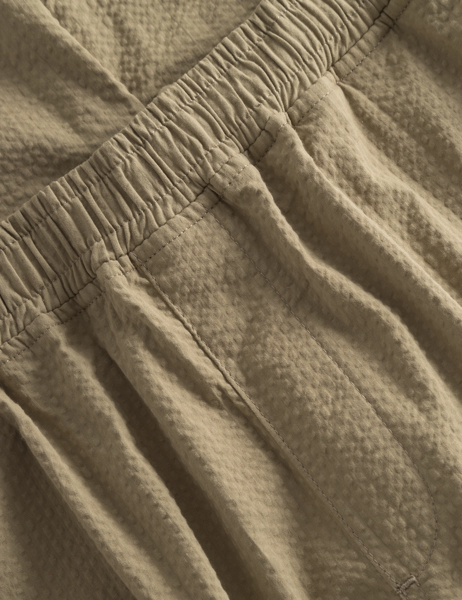 Foret | Calm pants olive seersucker