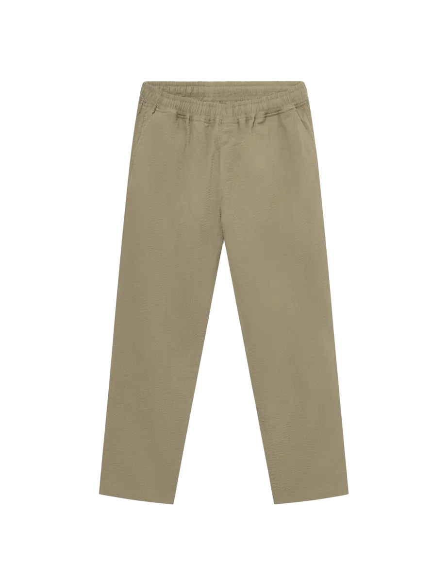 Foret | Calm pants olive seersucker