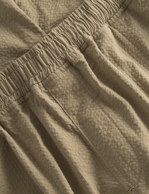 Foret | Calm pants olive seersucker