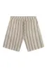 Foret | Otter seerssucker shorts grey stripe