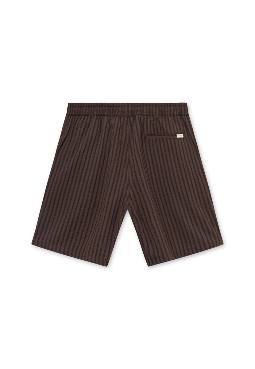 Foret | Vole seersucker shorts deep brown